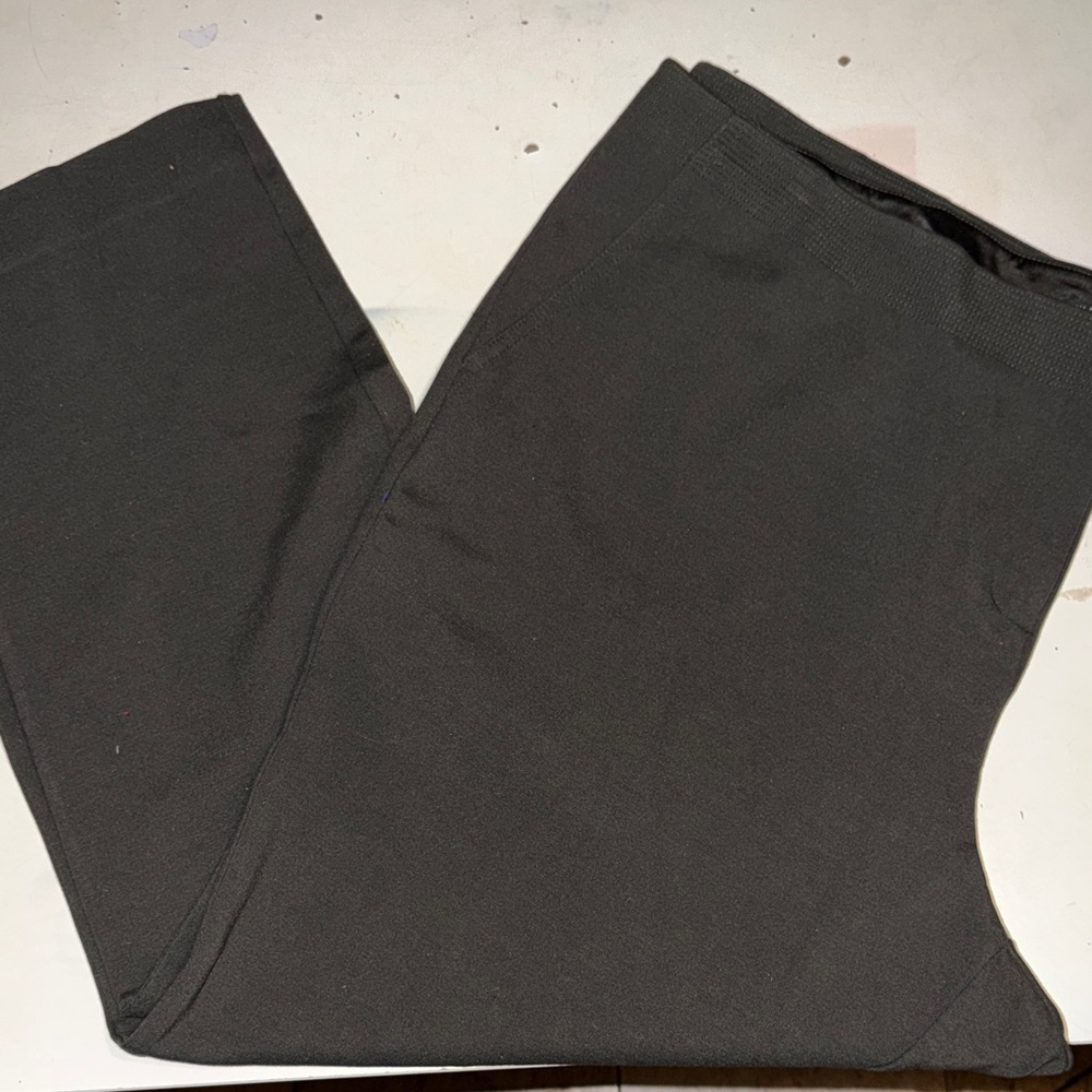 Eileen Fisher - Classic Grayish Green Stretch Pants - Slash Pockets - Zipper